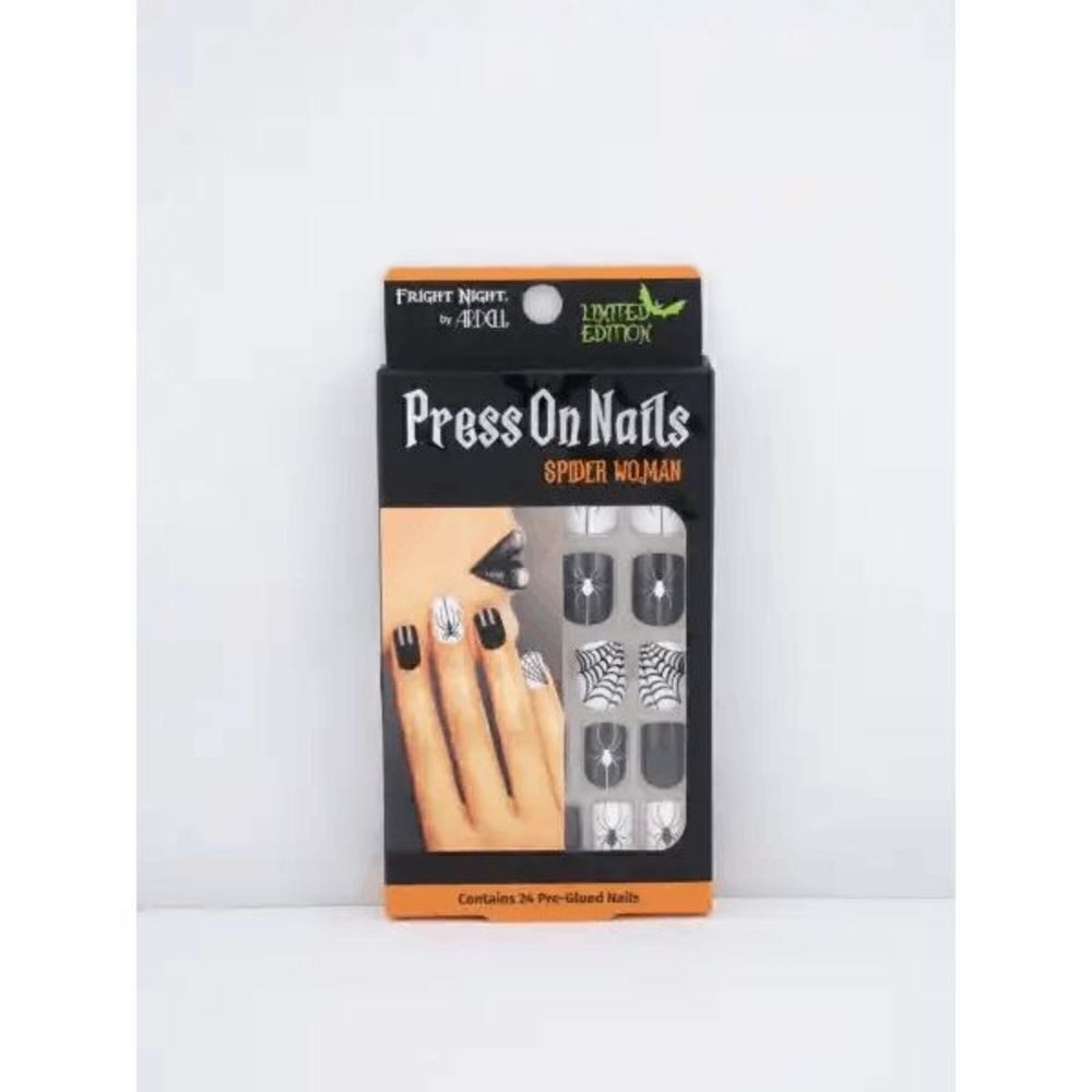 Halloween Fright Night Spider Woman Press-On Nails Limited Edition - 24 ct